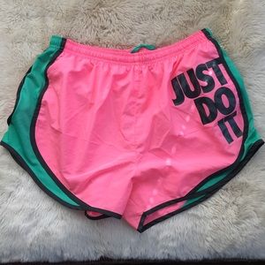 Pink & Teal Nike Tempo Running Shorts | M
